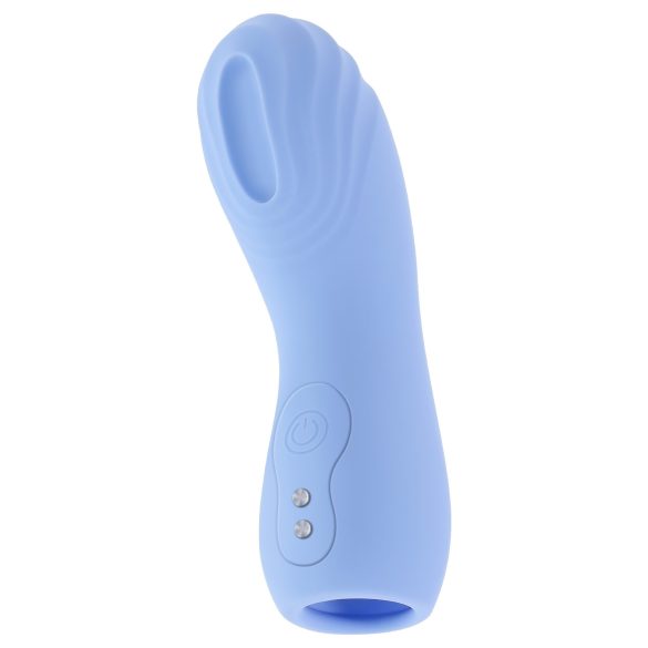Evolved - tekstureret finger-vibrator (blå)