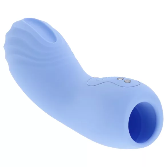 Evolved - finger vibrator - tekstureret - blå
