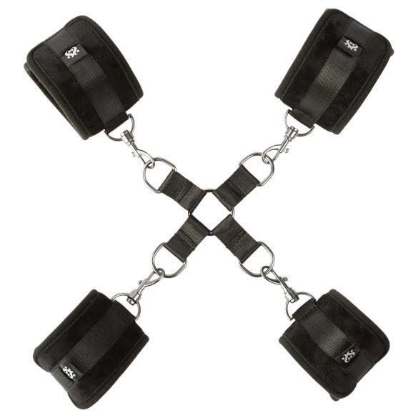 Sei Mio - sæt hånd- og ankelmanchetter - sort