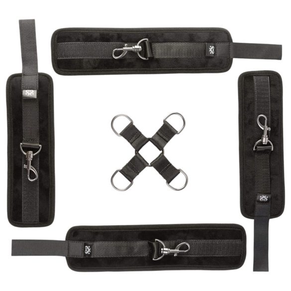 Sei Mio - sæt hånd- og ankelmanchetter - sort