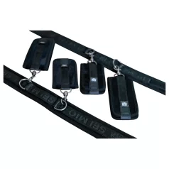   Sei Mio - bondage sæt - ankel- hånd- og halsmanchetter - sort