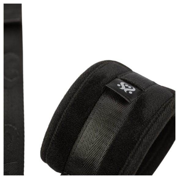 Sei Mio - håndjern og halsbånd sæt - justerbar - sort