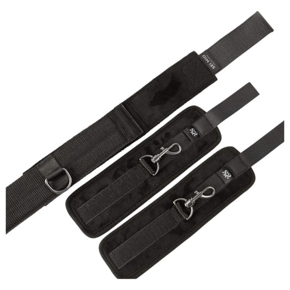 Sei Mio - spredestang med manchetter - sort