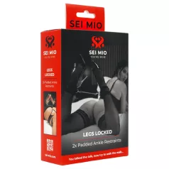 Sei Mio - ankelmanchetter - justerbar - sort