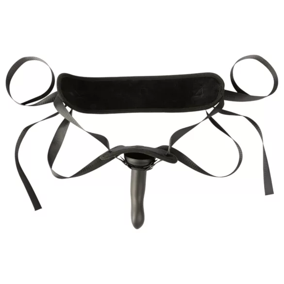 Sei Mio - påspændingsdildo med sele - 15 cm (sort)