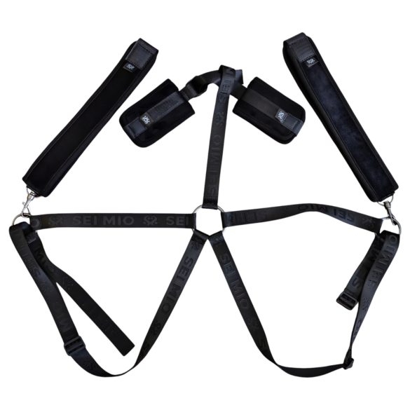 Sei Mio - justerbart bondage sæt - sort