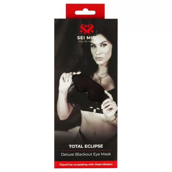 Sei Mio - blindfold øjenmaske - sort