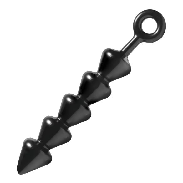 Spades - analdildo med perler - sort