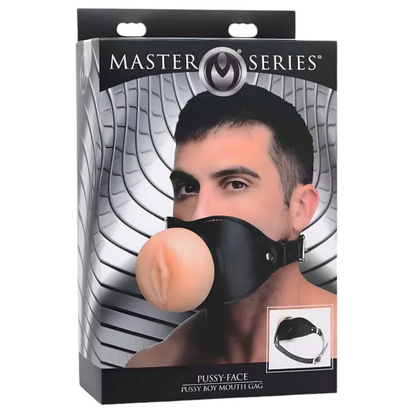 Master Series - mundspreder - realistisk vaginaform - natur