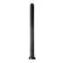 Hosed Spiral - analdildo med sugekop - sort - 19 cm