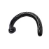 Hosed Spiral - analdildo med sugekop - sort - 19 cm