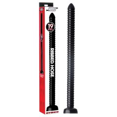 HOSED - analdildo med sugekop - ribbet - sort