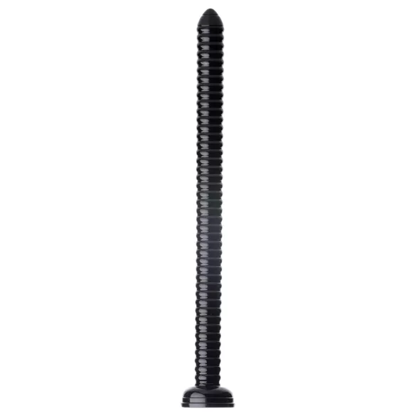HOSED - analdildo med sugekop - ribbet - sort