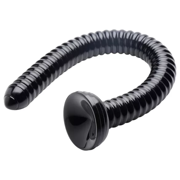 HOSED - analdildo med sugekop - ribbet - sort