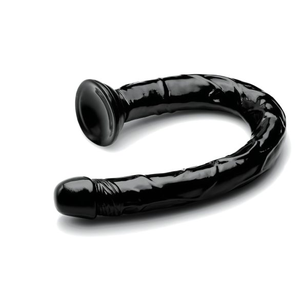 Hosed - analdildo med sugekop - sort - 19 cm