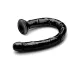 Hosed - analdildo med sugekop - sort - 19 cm