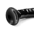 Hosed - analdildo med sugekop - sort - 19 cm