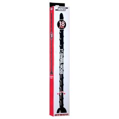 Hosed Swirl - analdildo - tynd bøjelig - sort - 18 cm