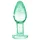 Booty Sparks Glow in the Dark S - glas anal plug (gennemsigtig)