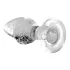 Booty Sparks Glow in the Dark S - glas anal plug (gennemsigtig)