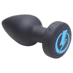 Zeus - analvibrator med fjernbetjening - e-stim - sort