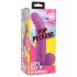 XR Brands POP - sugekop-dildo med kugler - 19 cm (lilla)