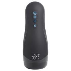   Lovebotz - automatisk masturbator med sug og vibration - vandtæt - sort
