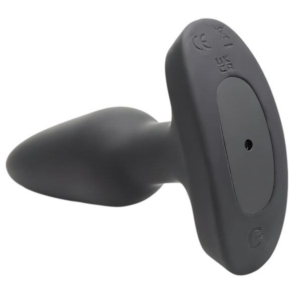 Booty Sparks Laser - anal vibrator med fjernbetjening - genopladelig sort