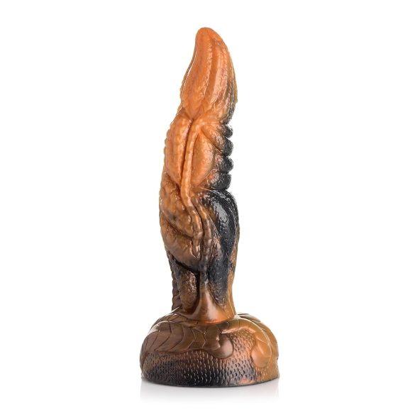 Creature Cocks Ravager - tekstureret silikondildo - 20cm (orange)