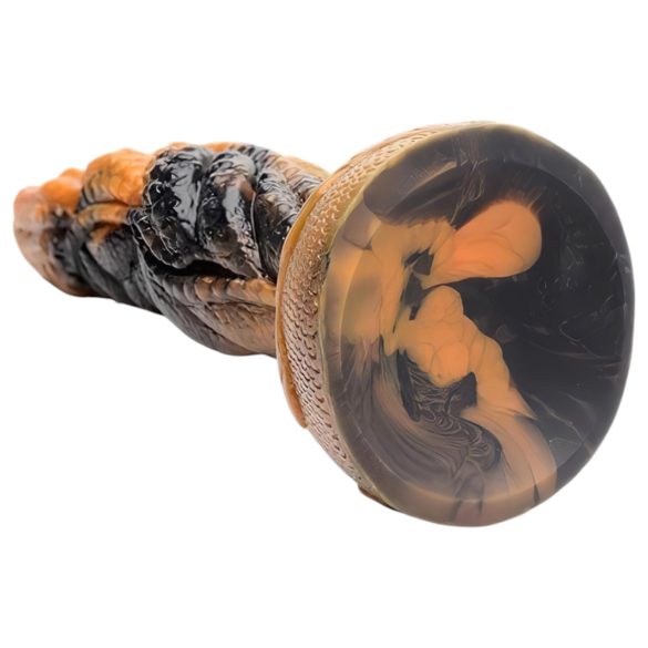 Creature Cocks Ravager - dildo med struktur - silikone - 20cm - orange