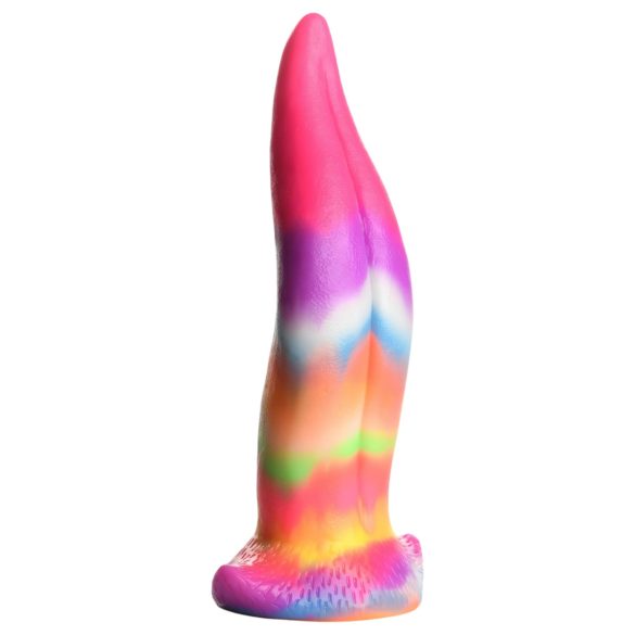 Creature Cocks - dildo med tungespids - selvlysende silikone 21cm