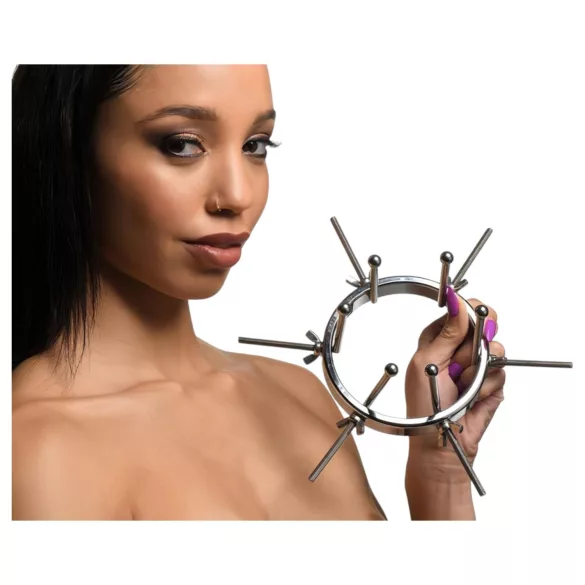 XR Brands Oculus - analplug - rustfrit stål - sølv