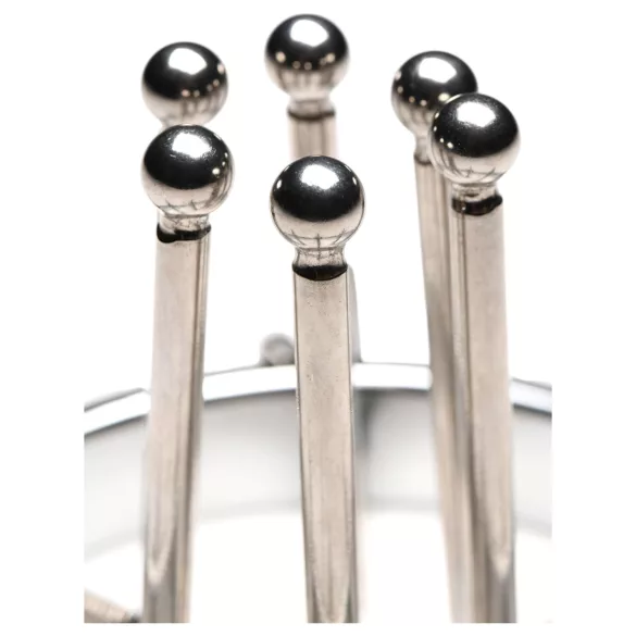 XR Brands Oculus - analplug - rustfrit stål - sølv