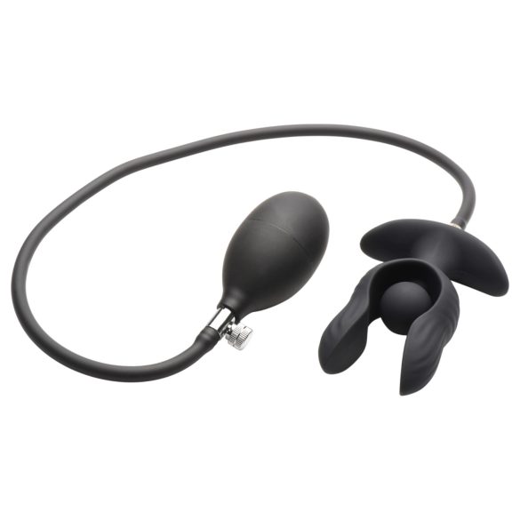 XR Brands - vibrerende oppustelig analplug - sort