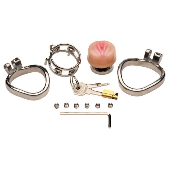 XR Brands - penisbur med kunstig vagina - sølv