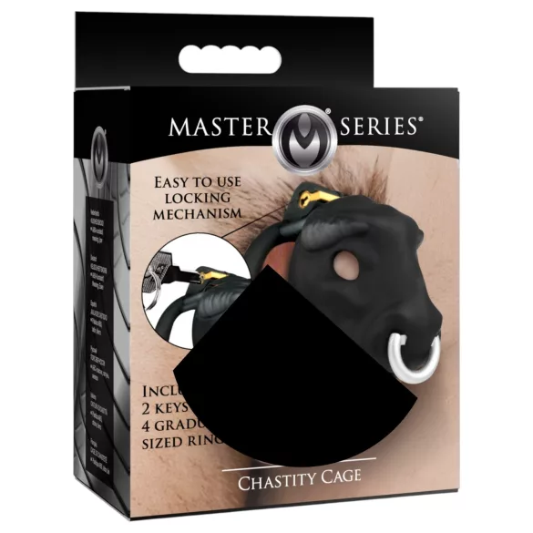 Master Series Bull - penisbur med tyre-hoved (sort)