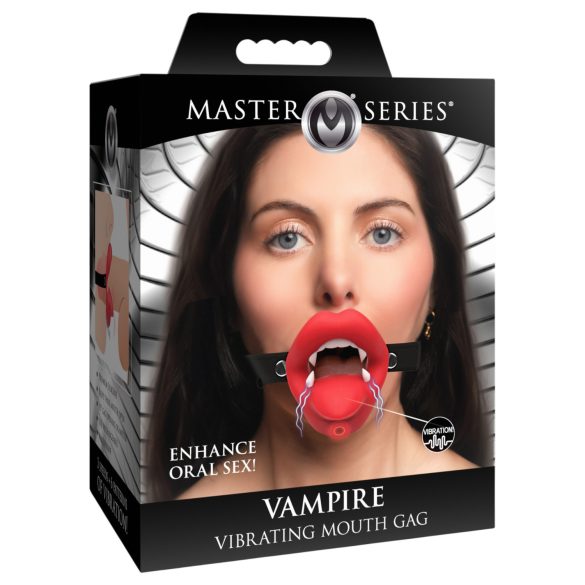 XR Brands - vibrerende vampyr gagball - sort