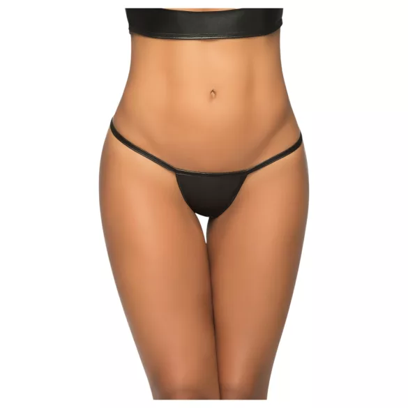 Mapalé - mikro tanga - skinnende - sort - M/L