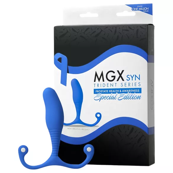 Aneros MGX Syn Trident - prostata dildo - blå
