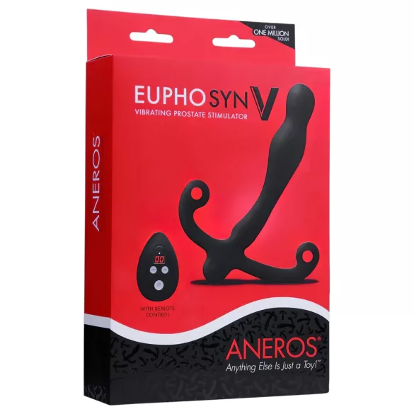 Aneros Eupho Syn V - prostatavibrator med fjernbetjening - sort