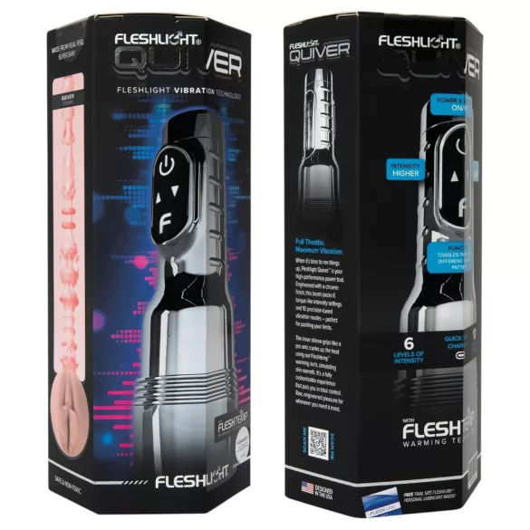 Fleshlight Quiver - vibrerende og opvarmende masturbator (vagina)