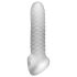 Fat Boy Checker Box - penis sleeve - tekstur med riller - hvid 17cm