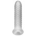Fat Boy Checker Box - penis sleeve - tekstur med riller - hvid 17cm