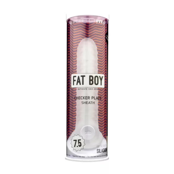 Perfect Fit - Fat Boy Checker Box - penishylster (19 cm, hvid)