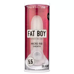 Fat Boy - penisærme med riller - 15cm - hvid