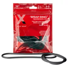Perfect Fit Slim Wrap 15 - tynd penisring - sort (38cm)