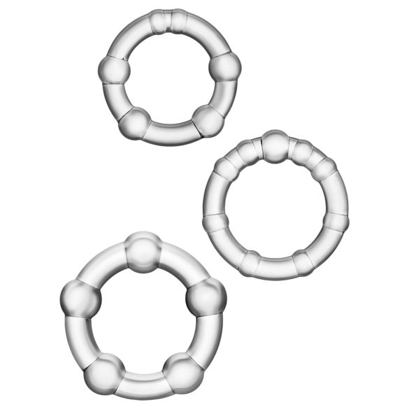 Stay Hard - varieret penissæt - 3 stk (gennemsigtig)