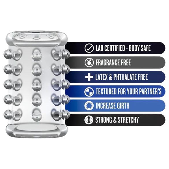 Stay Hard - penismanchet med dupper - gennemsigtig