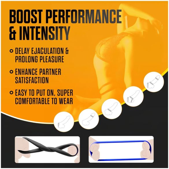 Stay Hard - penisring sæt - 3 stk (farvet)