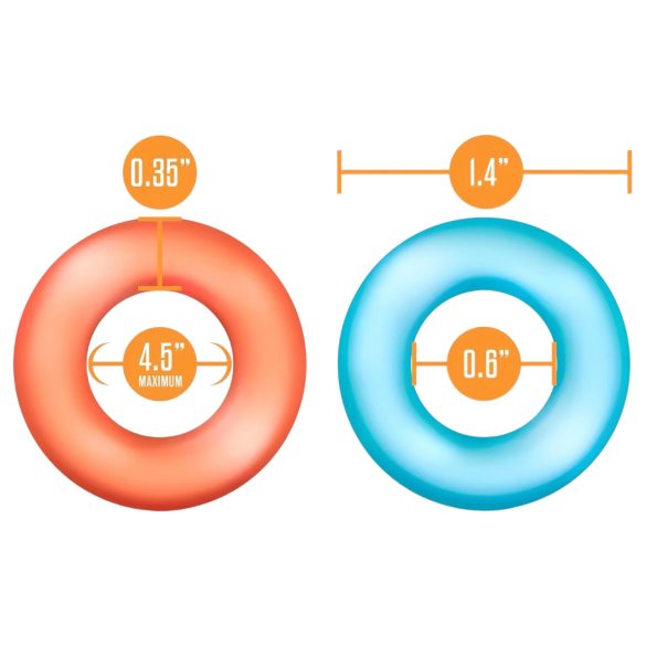 King of the Ring - penisring sæt - farverige (6 stk)